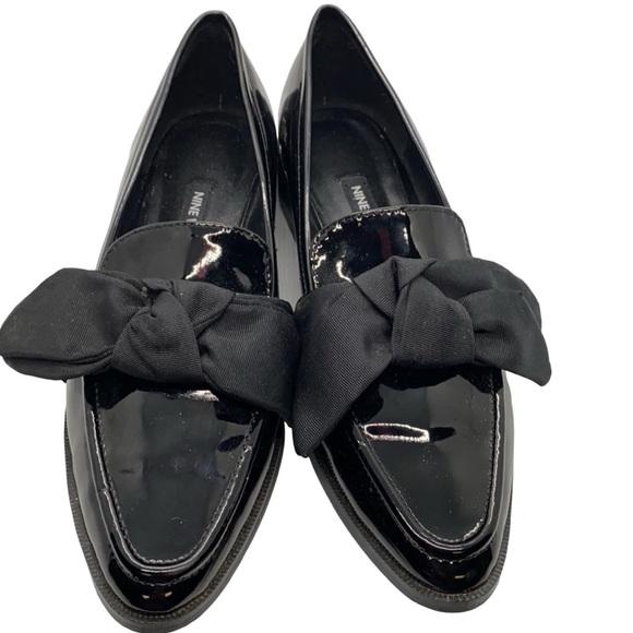 Nine West “Weeping Bow” Patent Leather Loafers - Picture 6 of 8